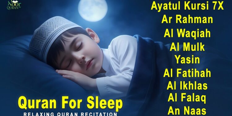 Soothing Quran for Deep Sleep | Fatiha, Ayatul Kursi, Rahman, Al-Mulk, Yasin, Al-Waqiah – Alaa Aqe