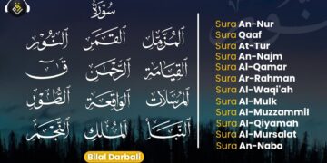 Sura An-Nur Qaaf AtTur An-Najm AlQamar Ar-Rahman